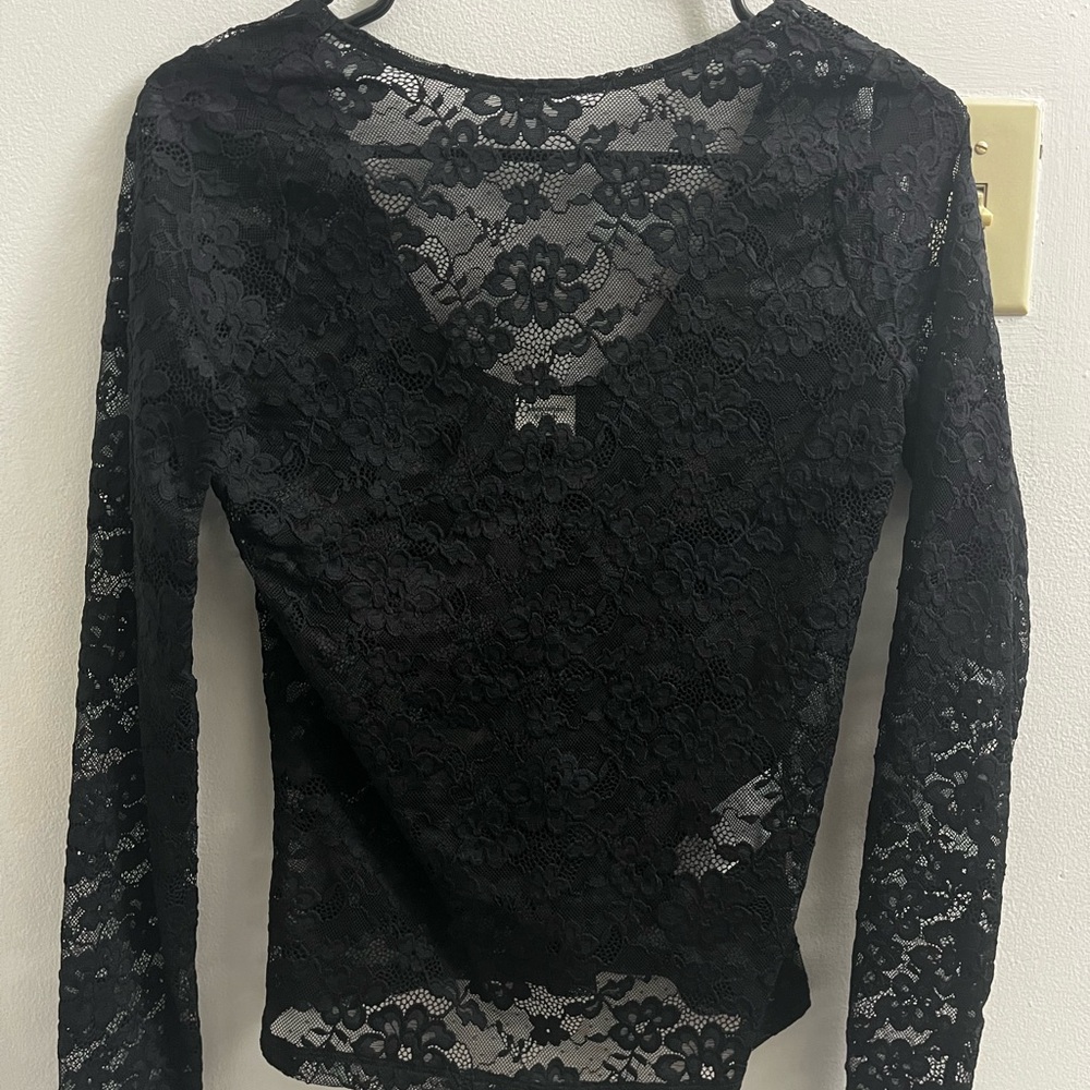 Abercrombie & Fitch Black Lace Blouse